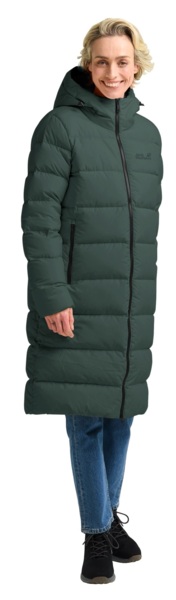 Пальто женское Jack Wolfskin Frozen Palace Coat W Rds 1204133_E0271 XL темно-зеленое фото