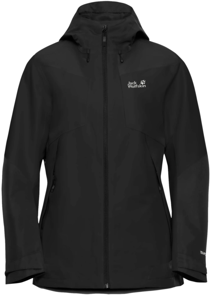 Ветревка женская Jack Wolfskin Flextrail 2L Jkt W A65804_6000 L чорная фото