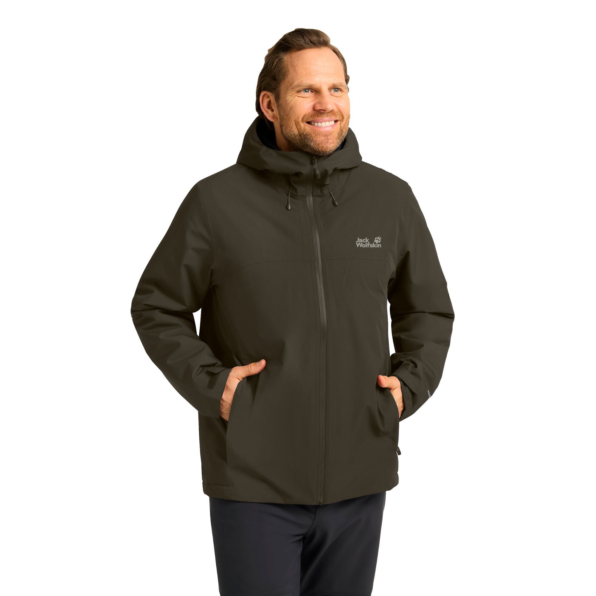 Куртка утепленная мужская Jack Wolfskin Wisper Ins Jkt M A61870_E0205 3XL темно-серая фото1
