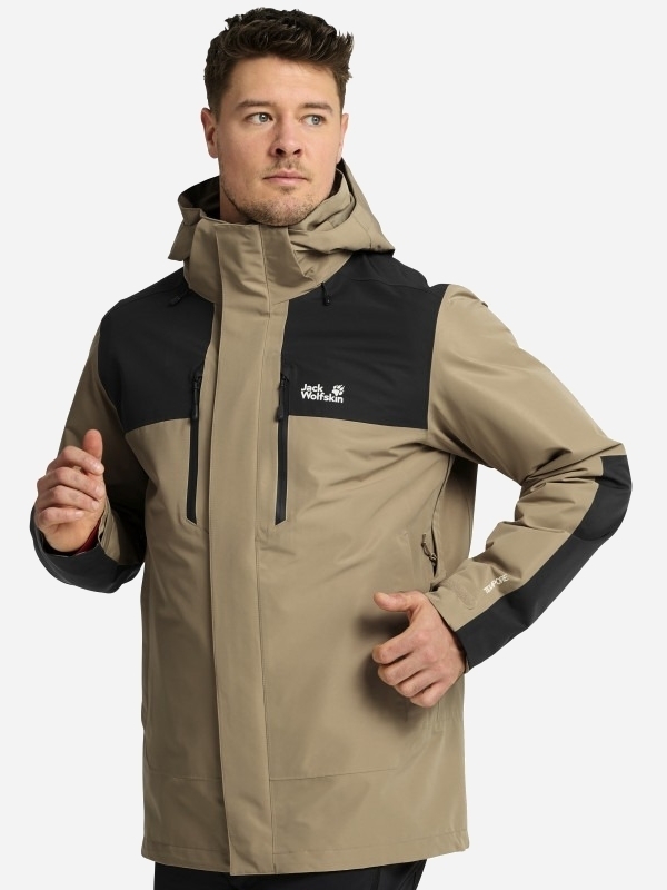 Ветревка мужская Jack Wolfskin Jasper Pro 2L Jkt M A66294_A0082 L бежевая фото1