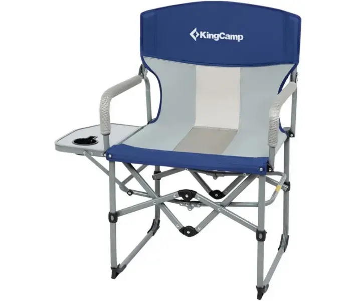 Стілець розкладний KingCamp ASH, navy/beige (KC3824_NAVY/MEDIUMGR) фото1