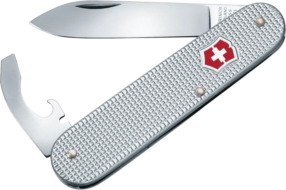 Нож Victorinox Alox Bantam 84мм, 5функ, рифл.серебро (Vx02300.26) фото1