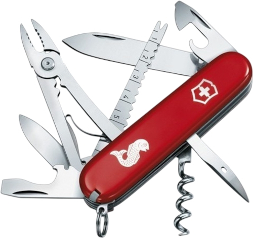 Нож Victorinox Angler 91мм,18функ,черв (Vx13653.72) фото1