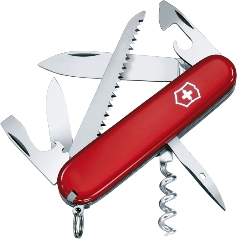 Нож Victorinox Camper 91мм,13функ,черв (Vx13613) фото1