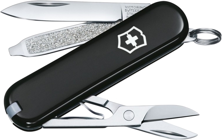 Нож Victorinox Classic SD 58мм, 7функ, черный (Vx06223.3) фото1
