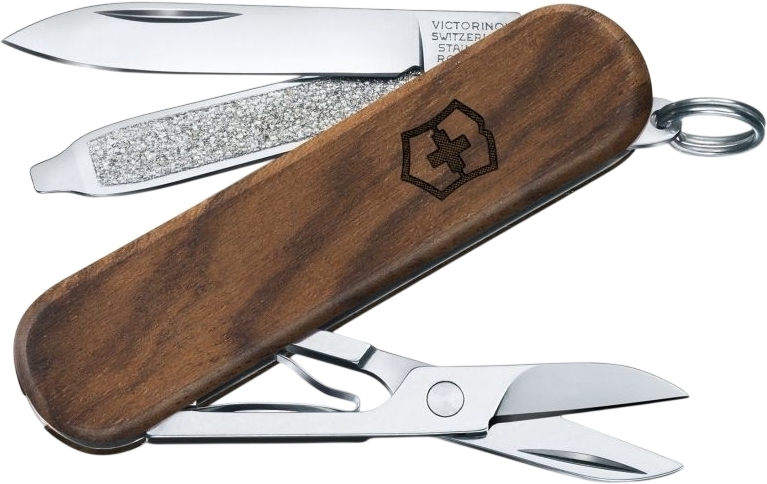 Нож Victorinox Classic SD Wood 58мм, 6функ, орех (Vx06221.63) фото1