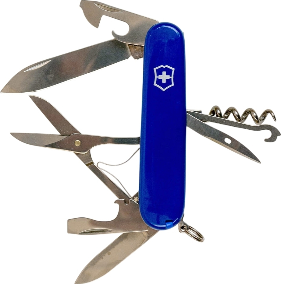 Нож Victorinox Climber Ukraine 91мм, 14функ, син-желт (Vx13703.2.8) фото1