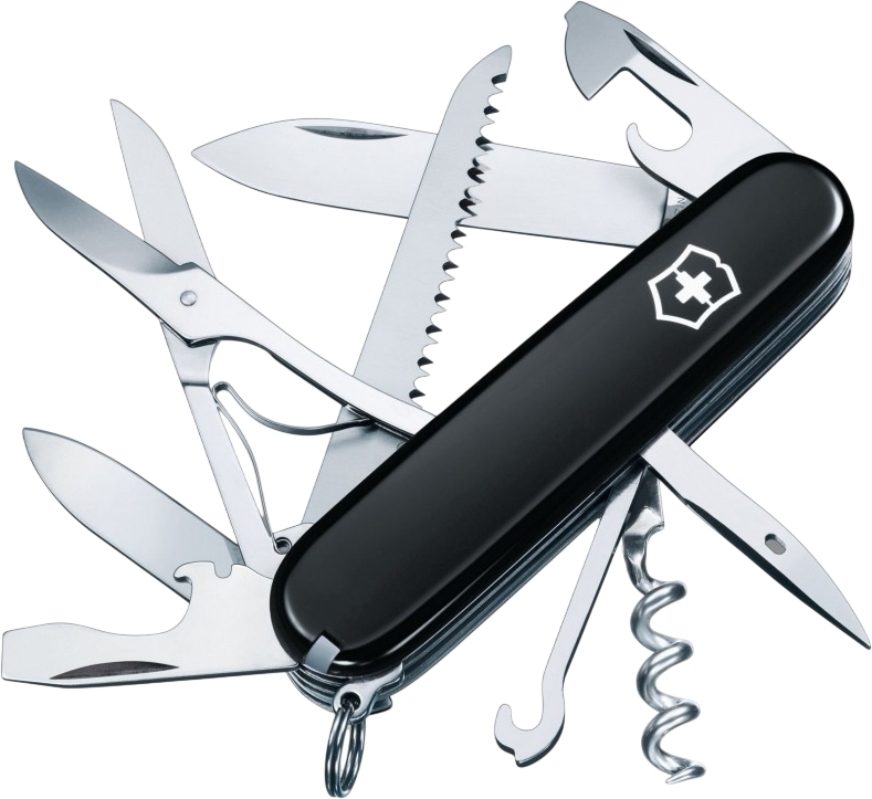Нож Victorinox Huntsman 91мм, 15функ, черный (Vx13713.3) фото1