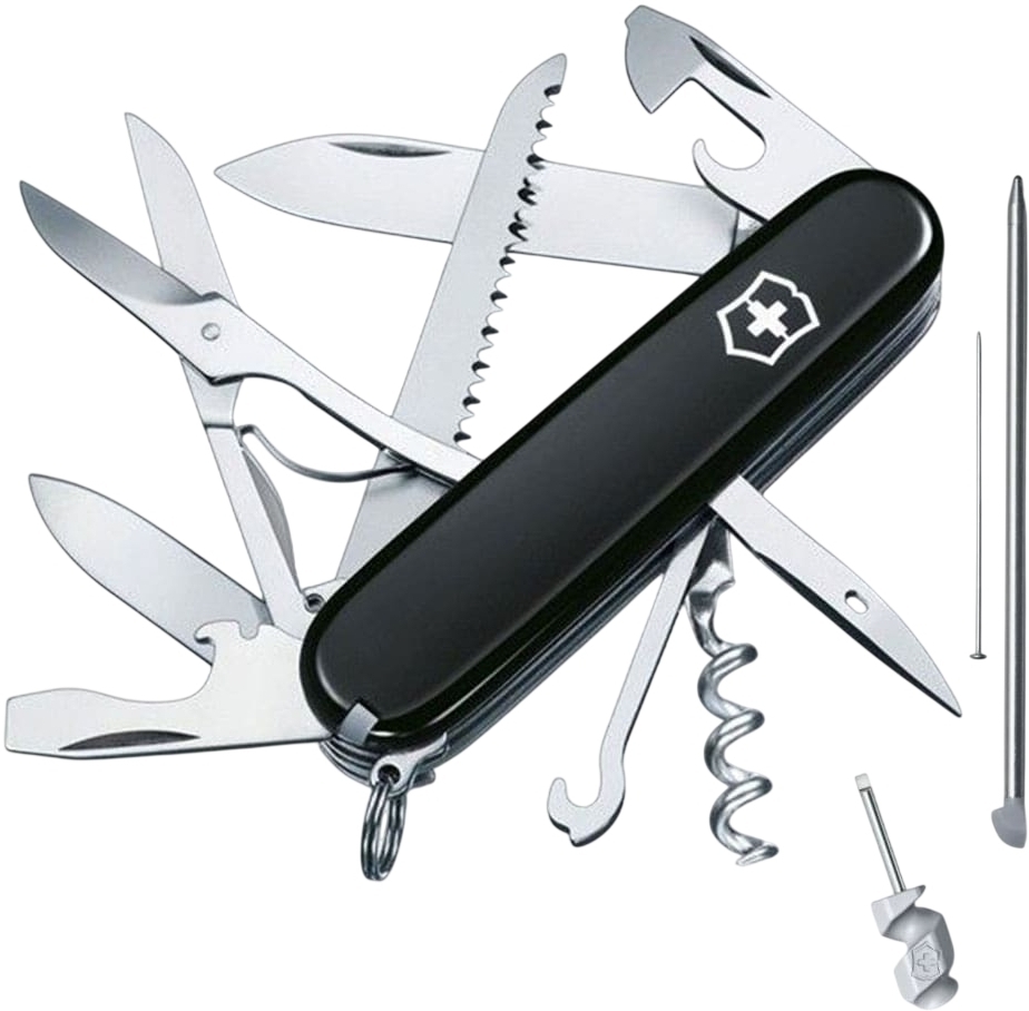 Нож Victorinox Huntsman 91мм, 18функ, черный (Vx13715.3) фото1