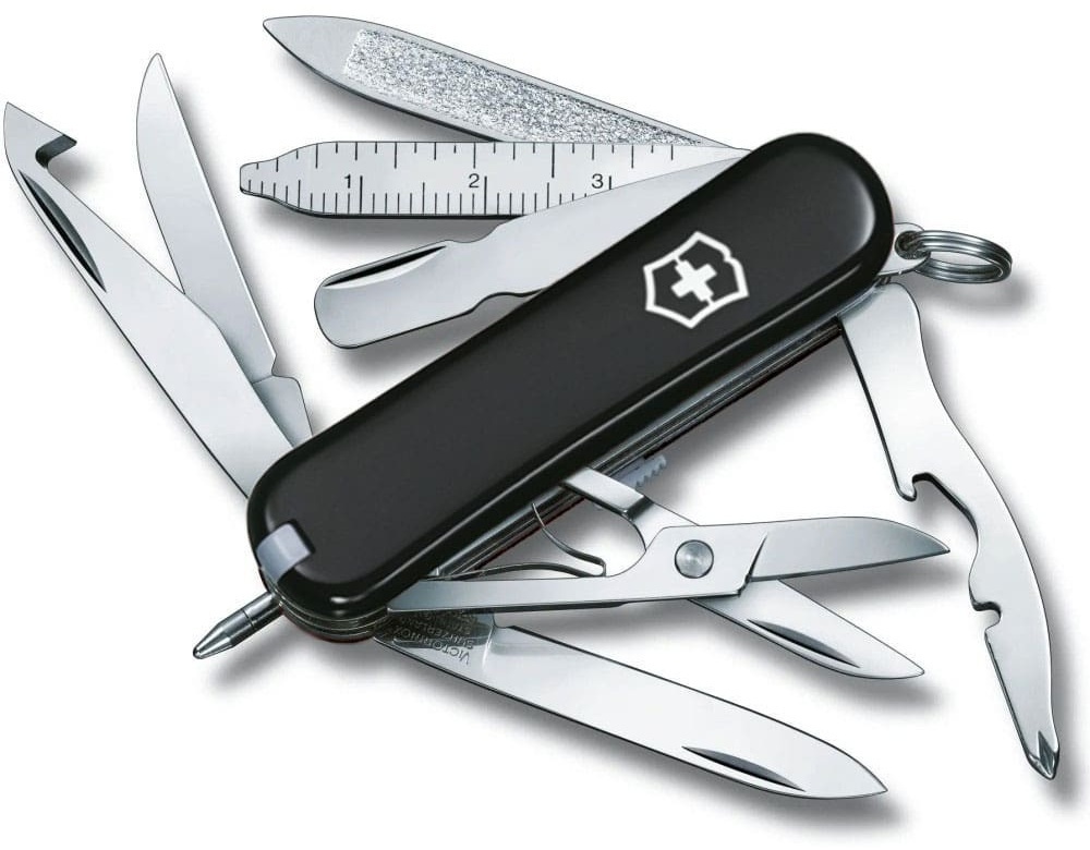 Нож Victorinox Minichamp 58мм, 18функ, черный (Vx06385.3) фото1