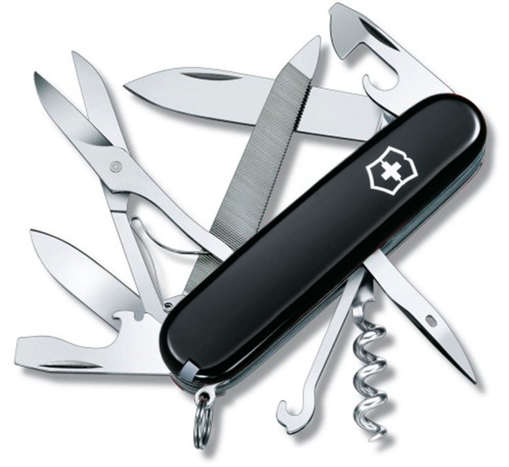 Нож Victorinox Mountaineer 91мм, 18функ, черный (Vx13743.3) фото1