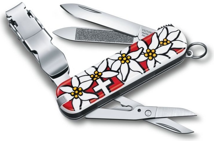 Нож Victorinox NailClip 580 лезвие 65мм, 8функ, Edelweiss (Vx06463.840) фото1