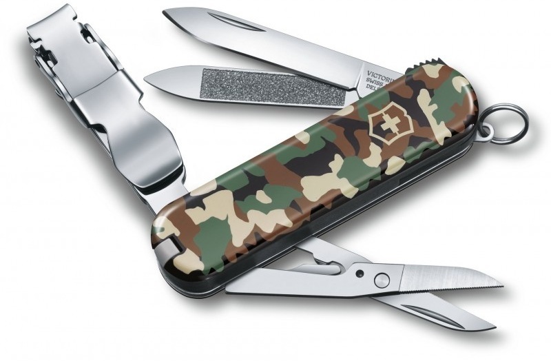 Нож Victorinox NailClip 580 лезвие 65мм, 8функ, камуфляж (Vx06463.94) фото1