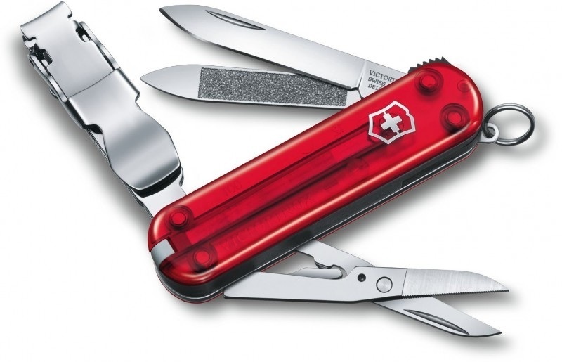 Нож Victorinox NailClip 580 лезвие 65мм, 8функ, черв.проз (Vx06463.T) фото1