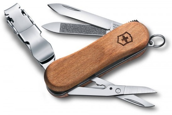 Нож Victorinox NailClip Wood 580 лезвие 65мм, 6функ, орех (Vx06461.63) фото1