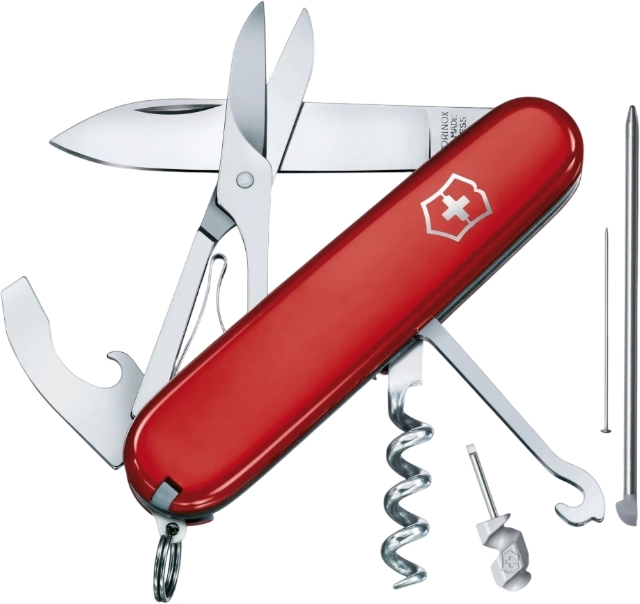 Ніж Victorinox Compact 91мм,15функ,черв, (Vx13405) фото1