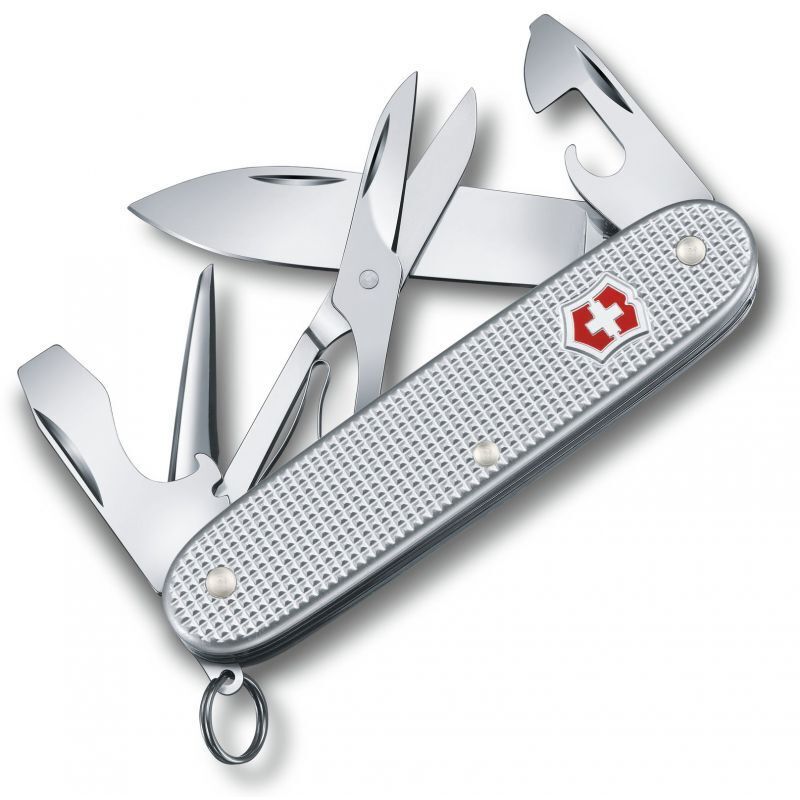 Нож Victorinox Pioneer X 93мм, 9функ, рифл.серебро (Vx08231.26) фото1
