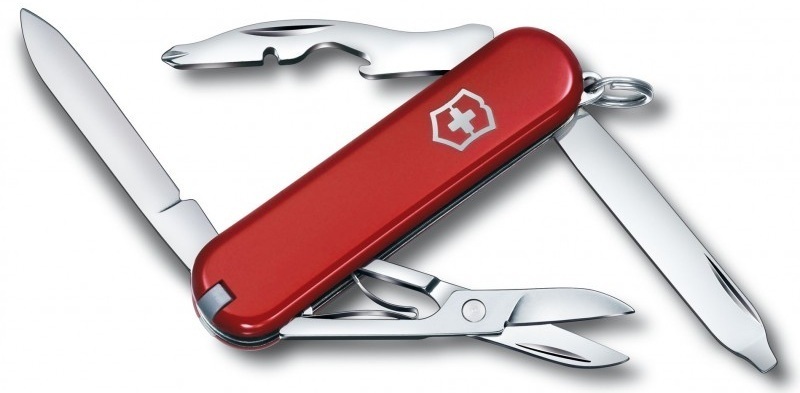 Нож Victorinox Rambler 58мм,10функ,черв (Vx06363) фото1