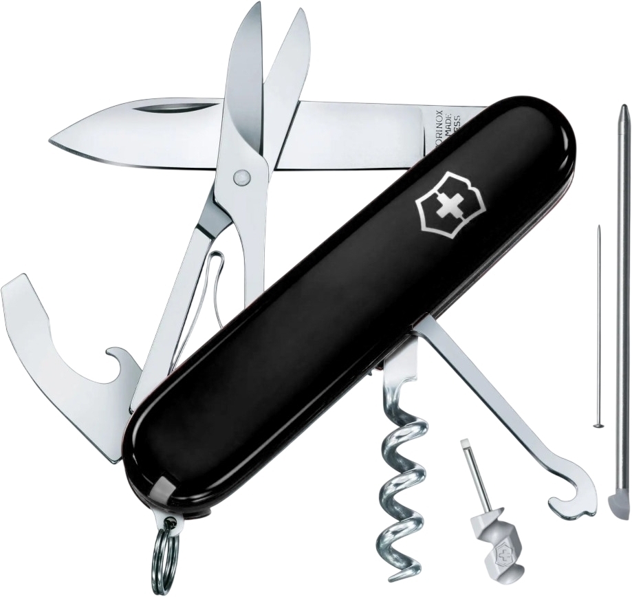 Ніж Victorinox Compact 91мм,15функ,чорн (Vx13405.3) фото1