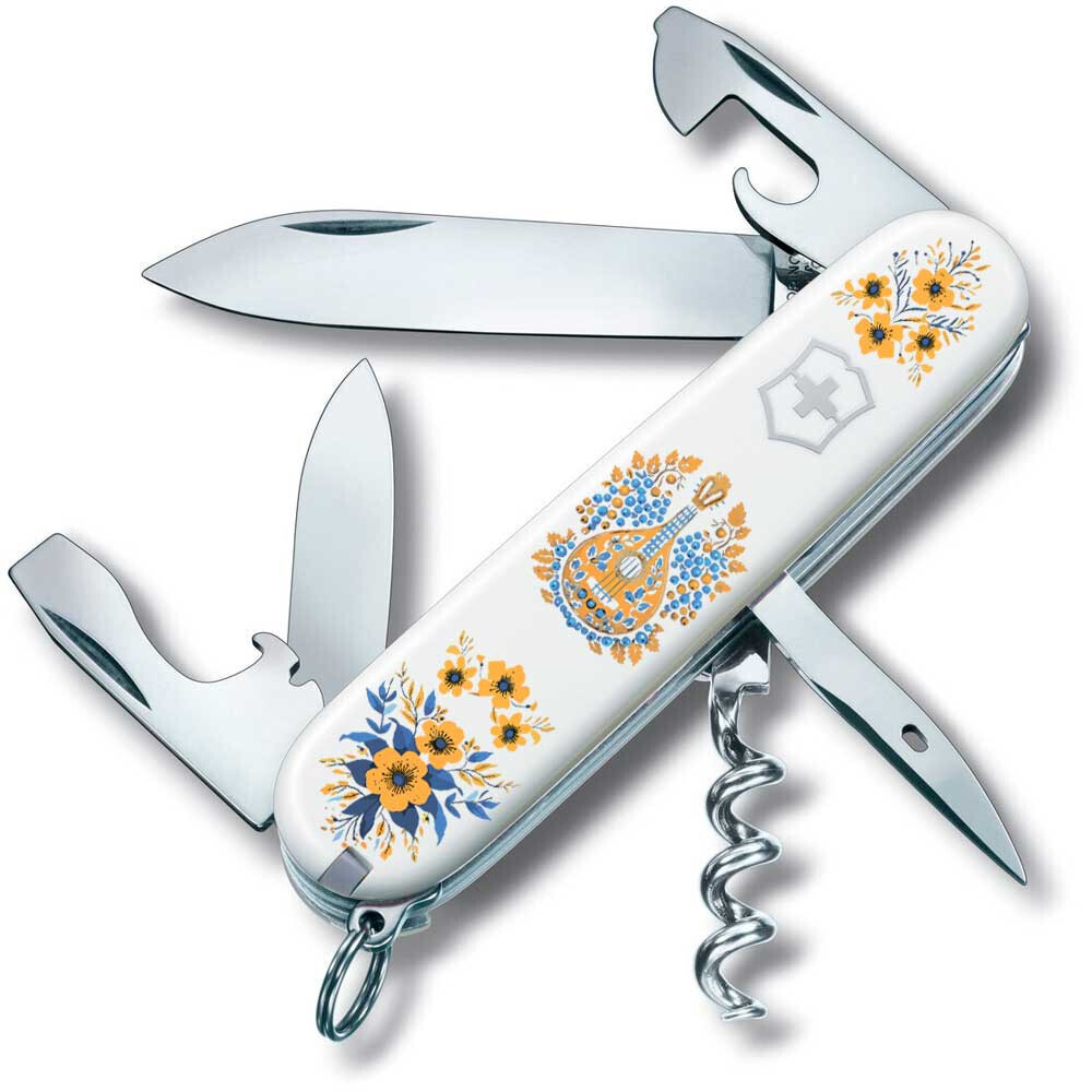 Нож Victorinox Spartan Ukraine 91мм,12функ,бел ,Украинские мотивы (Vx13603.7_T1370u) фото1