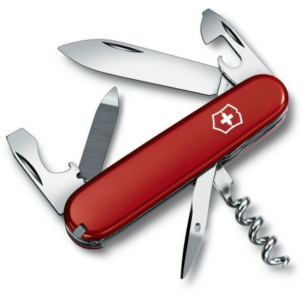 Ніж Victorinox Sportsman 84мм,12функ,черв (Vx03802) фото1