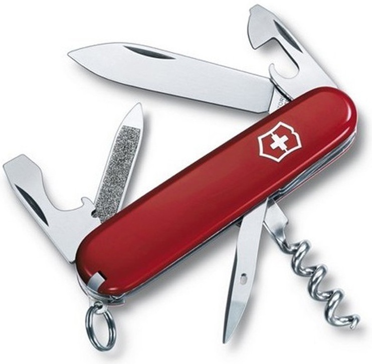 Ніж Victorinox Sportsman 84мм,13функ,черв (Vx03803) фото1