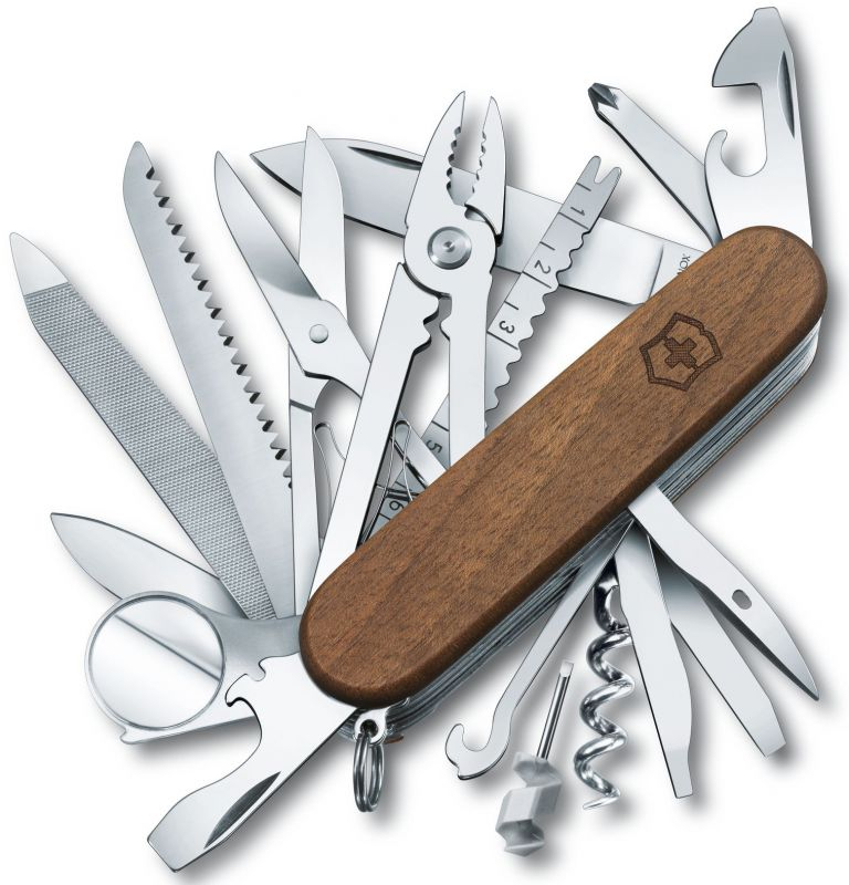 Нож Victorinox Swisschamp Wood 91мм,29функ,орех (Vx16791.63) фото1
