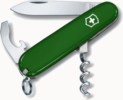 Нож Victorinox Waiter 84мм, 9функ, зел (Vx03303.4) фото1