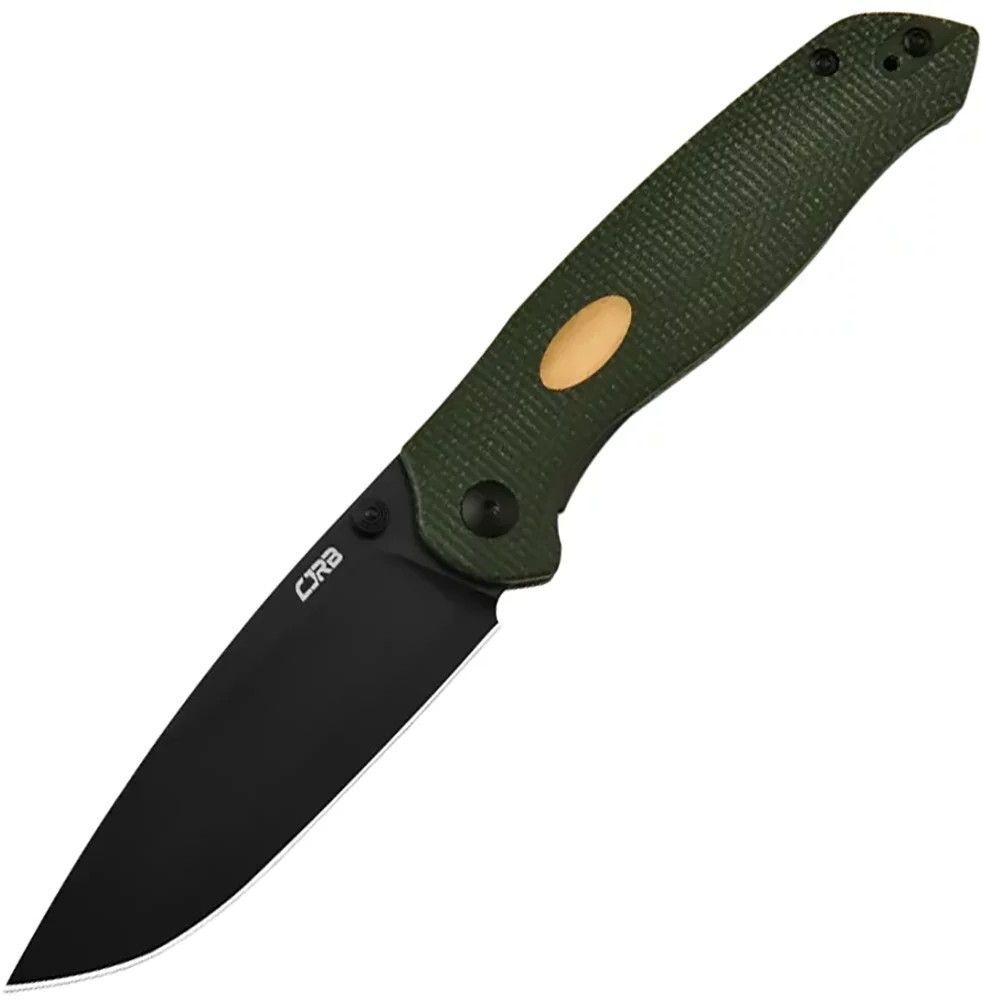 Ніж CJRB Aes Black Blade, AR-RPM9, Micarta green (J1938-BMGN) фото1