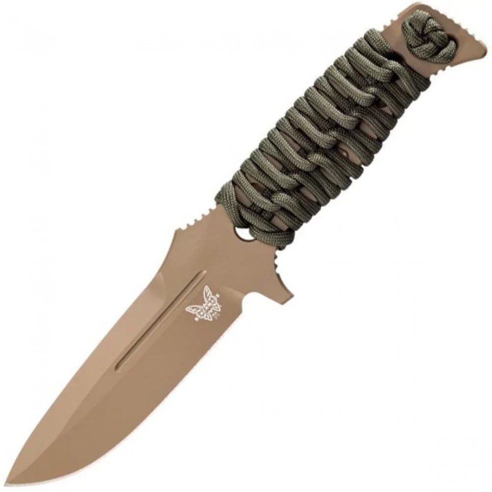 Нож Benchmade Sibert Adamas, фикс, паракорд, tan 375FE-1 (375FE-1) фото1