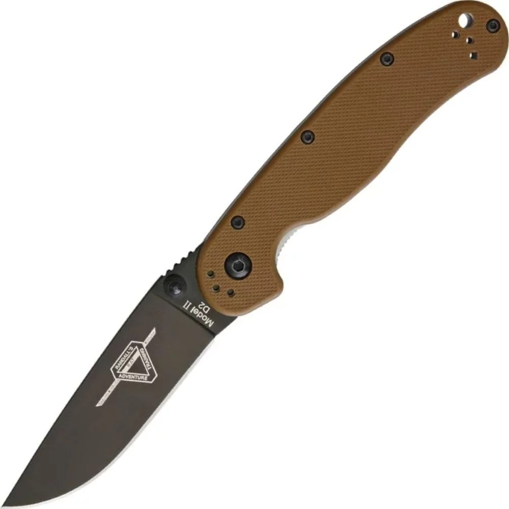 Нож Ontario Knife RAT II Linerlock coyote brown (ON8830CB) фото1