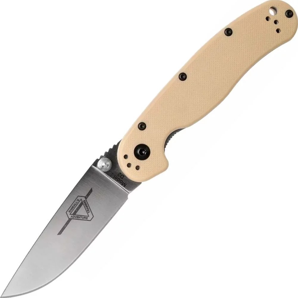 Нож Ontario Knife RAT II Linerlock D2 Desert Tan (ON8828DT) фото1
