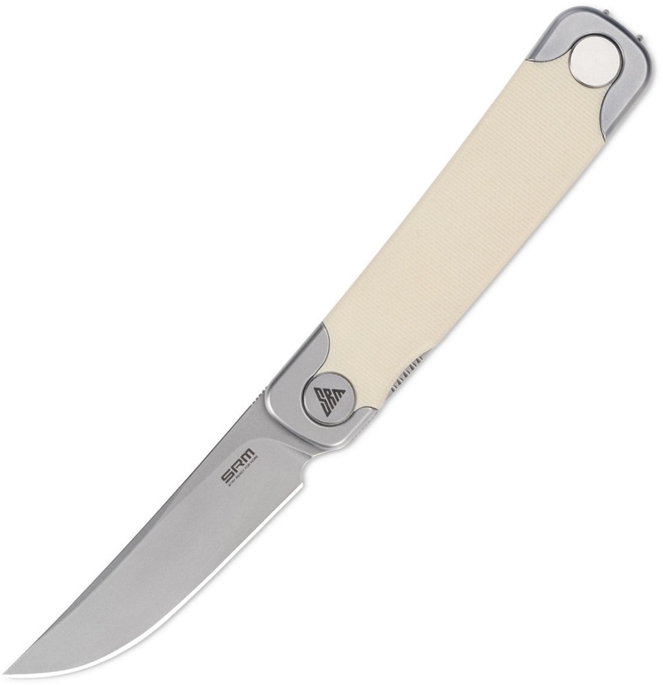 Ніж складаний кишеньковий SRM Enso (7.4 см) 14C28N / G10 білий (131M-GT) фото1