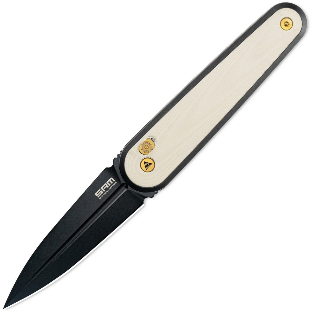 Ніж складаний кишеньковий SRM Twin (7.6 см) N690 / G10 білий (251MB-GT2) фото1