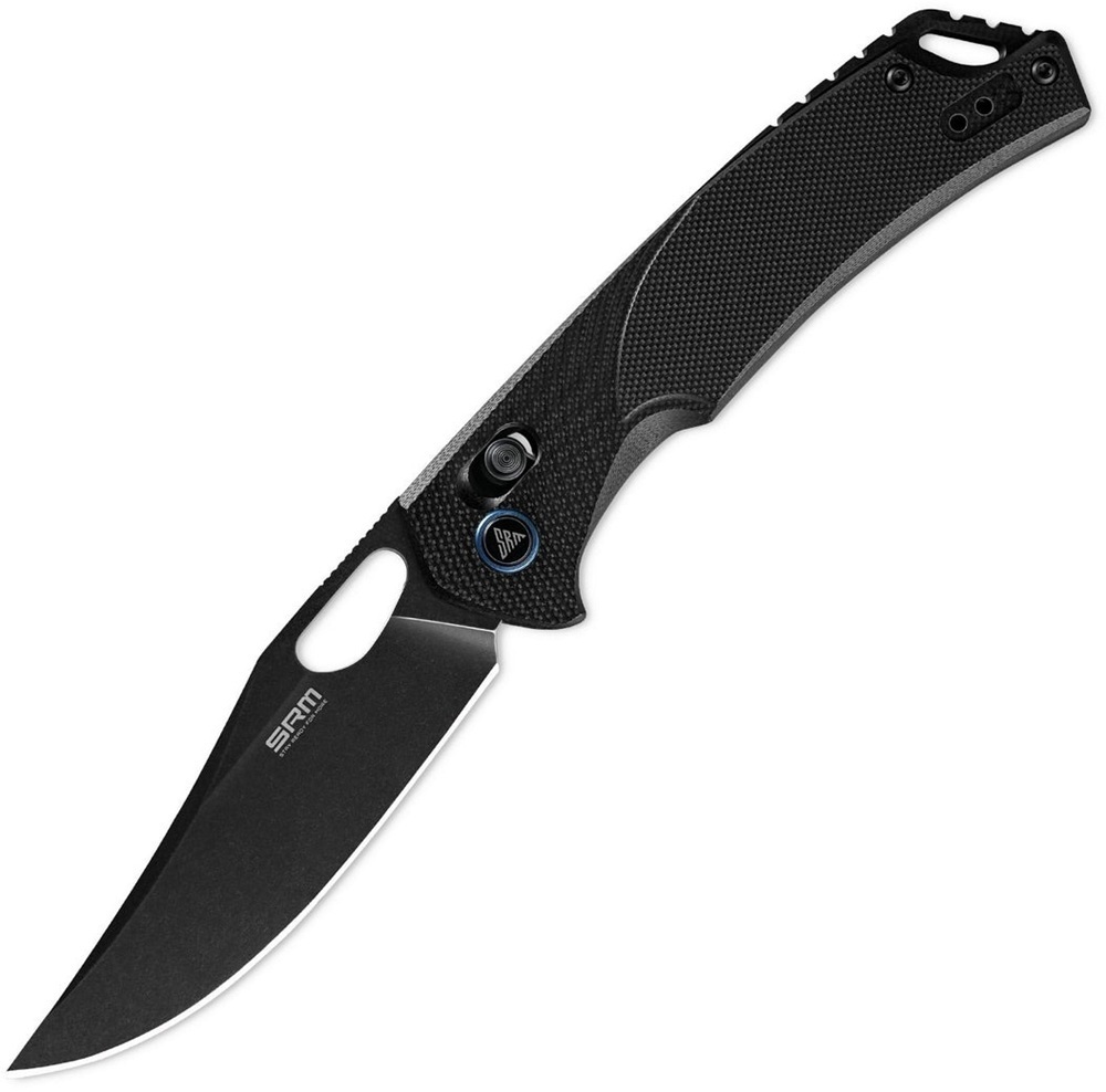 Ніж складаний туристичний SRM Retriever (9 см) D2 / G10 чорний (9201-GB) фото1