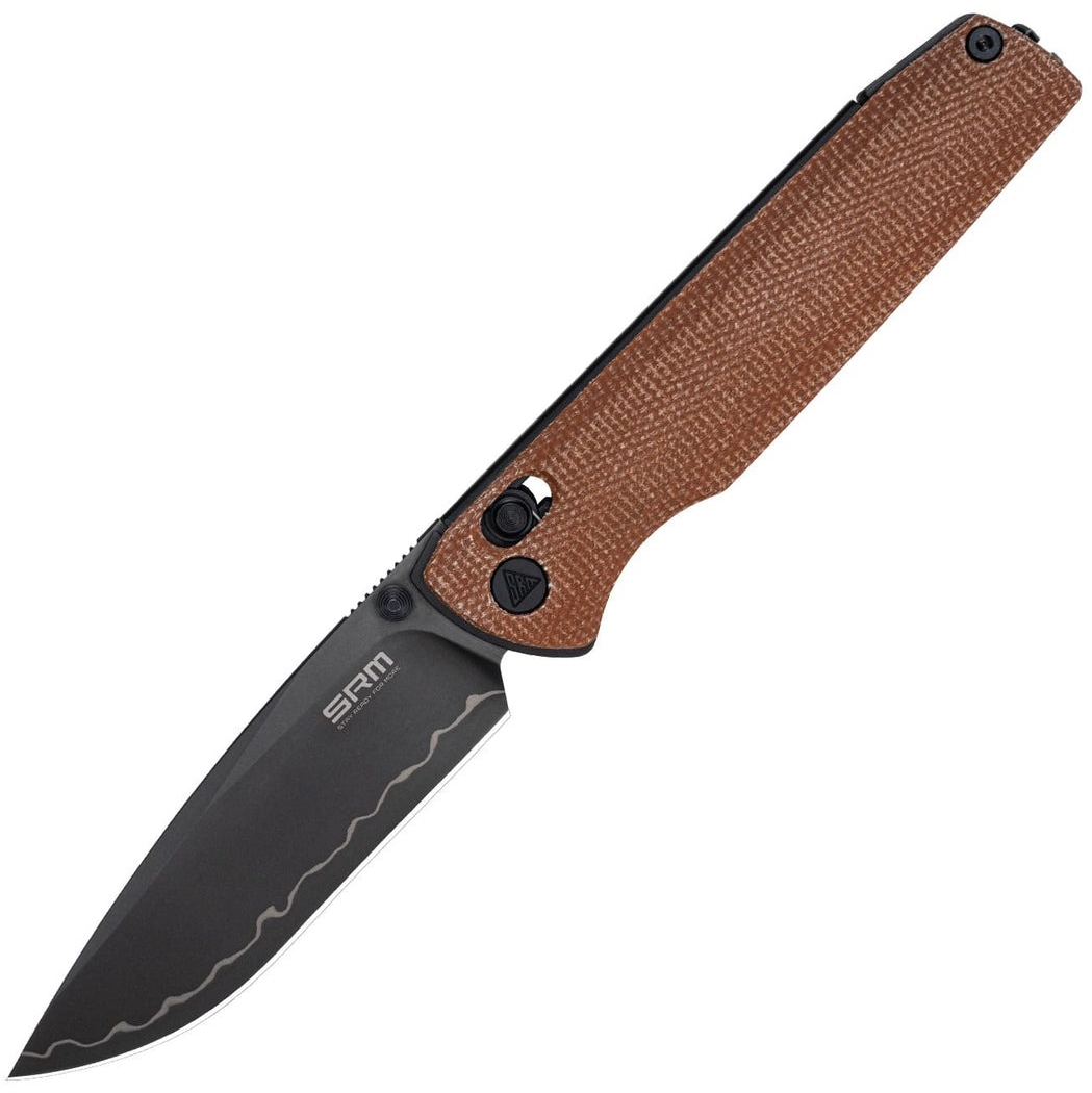 Нож складной туристический SRM Terrier (9.3 см) 140Cr / Micarta коричневый (258L-MN2) фото1