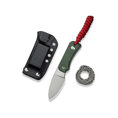 Нож фиксированный тактический Civivi Baby Banter (6,1 см) Nitro-V / Micarta темно-зеленый (C23045-2) фото1