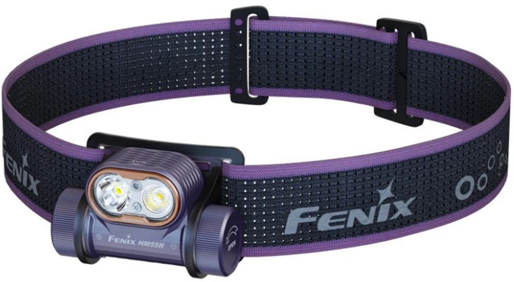 Ліхтар налобний Fenix, фіолетовий (HM55Rprl) фото1