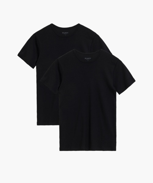Набор футболок мужских Atlantic 2BMV - 048 S 2 шт черные фото