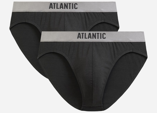 Набор трусов - брифов мужских Atlantic 2MP - 1589 2XL 2 шт хаки фото