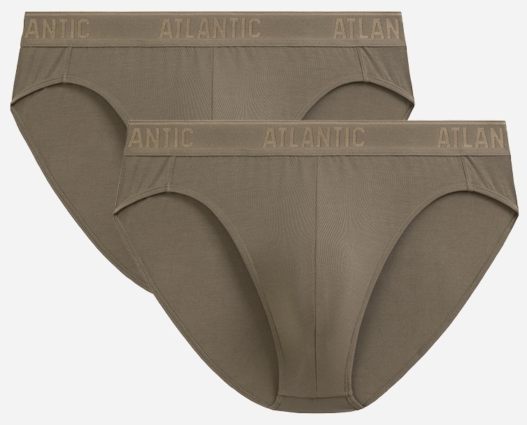 Набор трусов - брифов мужских Atlantic 2MP - 1590 S 2 шт бежевые фото1
