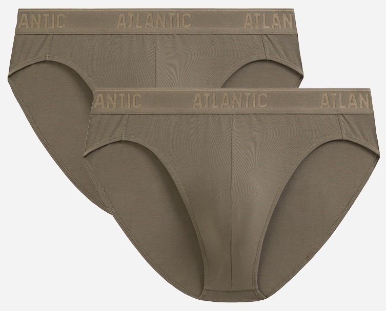 Набор трусов - брифов мужских Atlantic 2MP - 1590 2XL 2 шт бежевые фото1