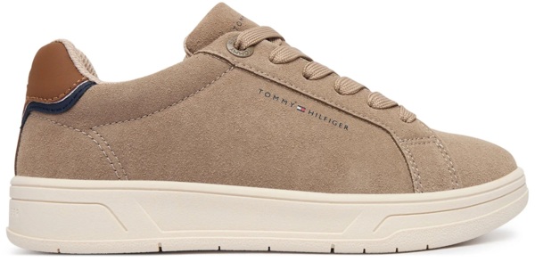 Кеди Tommy Hilfiger Low Cut Lace-Up Sneaker T3X9-35244-0318J046 35 бежеві фото