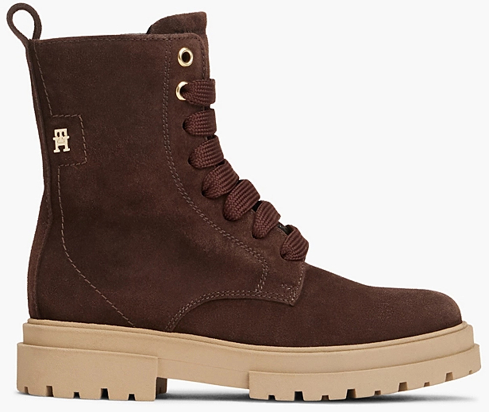 Ботинки для девочек Tommy Hilfiger Lace-Up Bootie T4A5-35172-1429525 40 темно-коричневые фото1