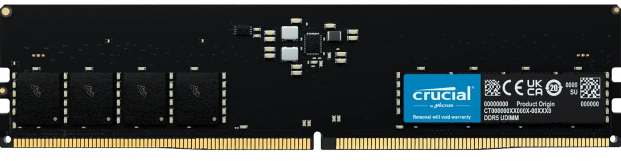 Память для ПК Crucial DDR5 4800 8GB CL40 Tray (CT8G48C40U5T) фото1