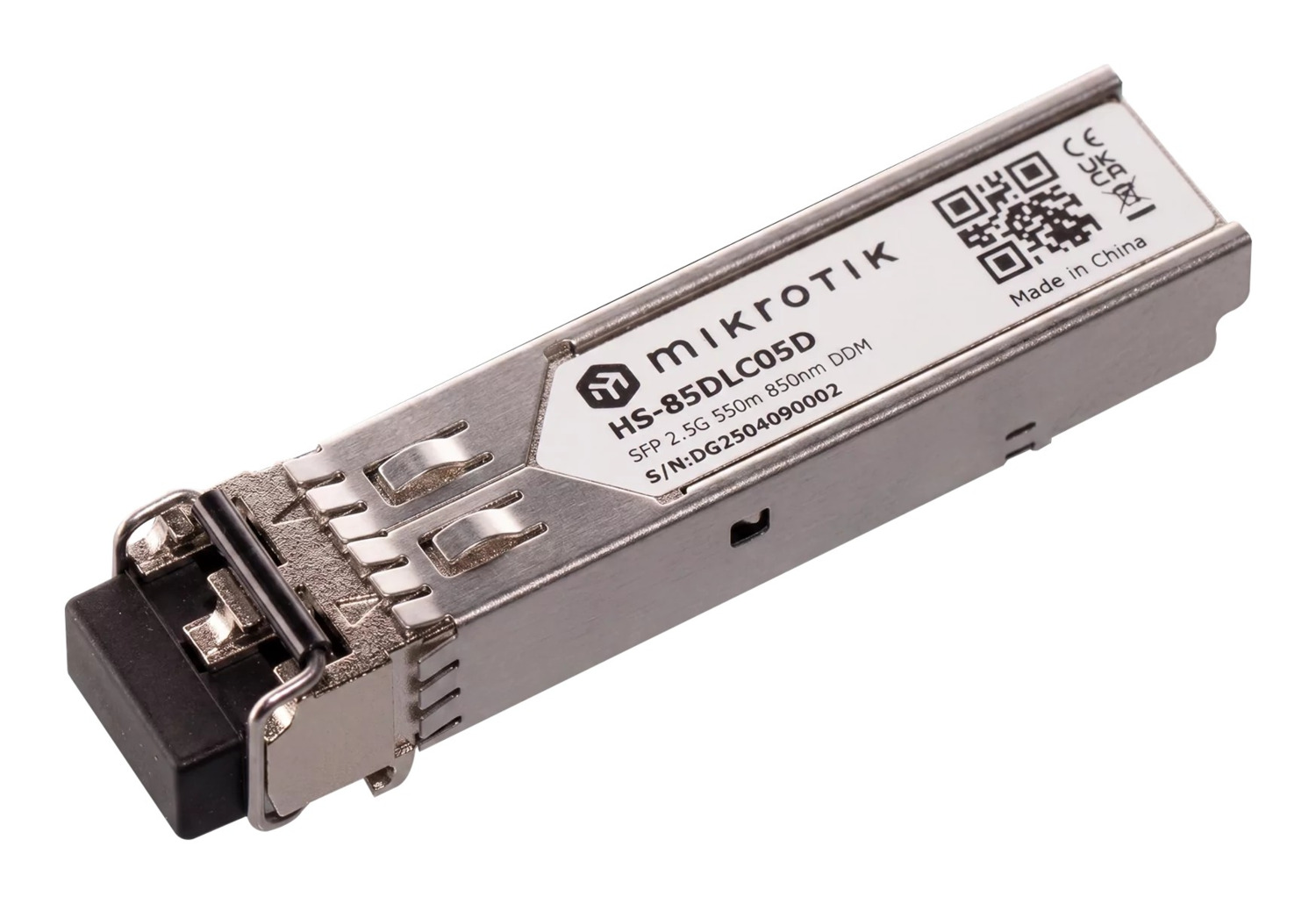 Трансивер MikroTik HS-85DLC05D SFP, 11x1.25G/2.5G, MM, 550м, LC (HS-85DLC05D)