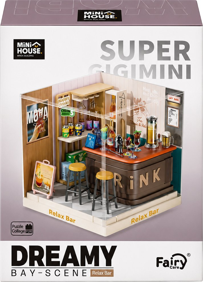 Конструктор-румбокс Mini House серии Интерьер Мини – Бар (8039) фото1