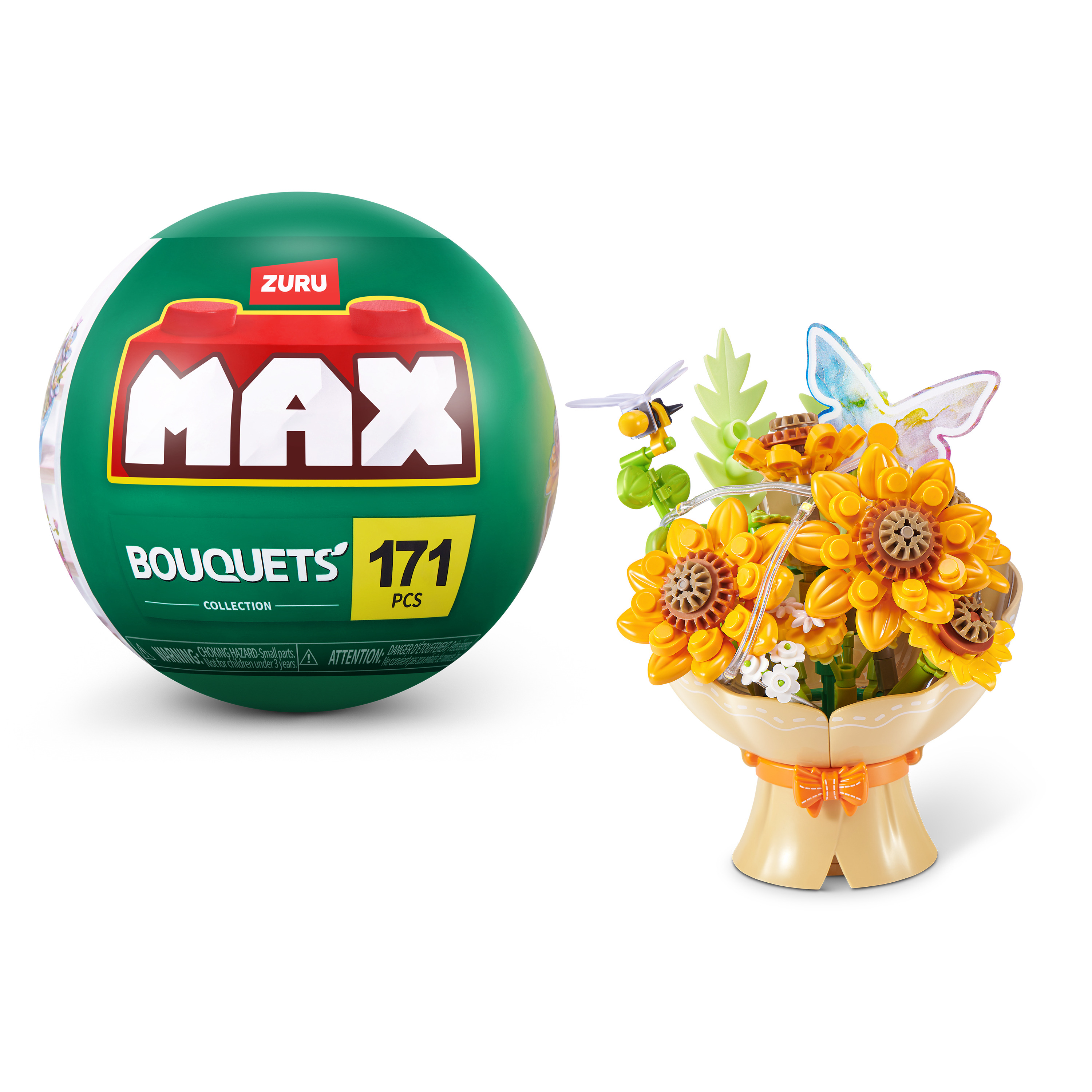 Конструктор в капсуле Max серии Bouquets S1 – Букет подсолнечников (свет) (83248DGQ8) фото1
