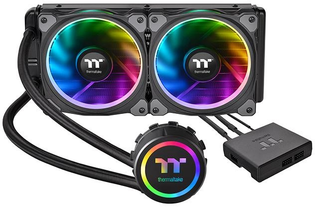 Система водного охлаждения Thermaltake Floe Riing RGB 240 TT Premium Edition (CL-W157-PL12SW-A) фото1
