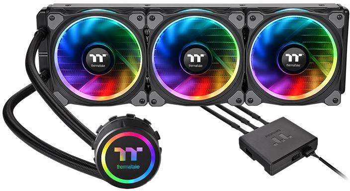 Система водного охлаждения Thermaltake Floe Riing RGB 360 TT Premium Edition (CL-W158-PL12SW-A) фото1